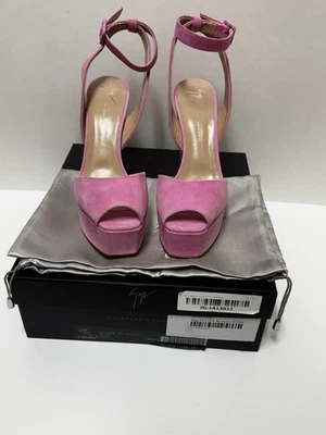 Tacón de cuero gamuza rosa Giuseppe Zanotti para mujer talla EU 39,5 Foto 1 de 4