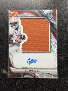 CJ Baxter - Auto Jumbo Patch - 2024 Bowman U Best - Texas Longhorns - Bild 1 von 2