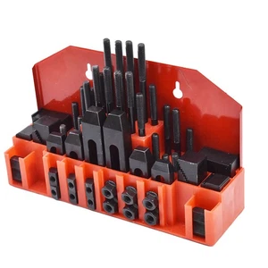 Pro-Series 7/16" T-Slot 3/8-16 Clamping Kit Bridgeport Mill Set Up 58 Piece Set - Picture 1 of 10
