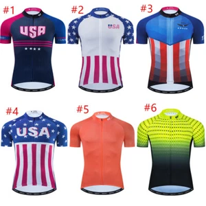Para hombre Ciclismo Camisetas Mangas Cortas Equipo Ciclismo Camisetas Ligeras Best Seller - Imagen 1 de 18