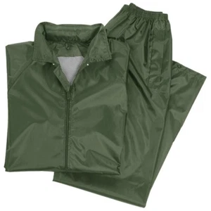 Waterproof Mens Durable Jacket & Trouser Set - Olive - MEDIUM - NEW. - Picture 1 of 2