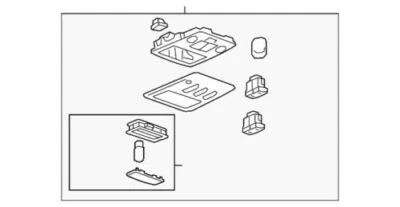 Conjunto de lámpara de mapa Premier genuino GM 2017-2020 Chevrolet Trax Ash LS 42680007 Foto 1 de 2