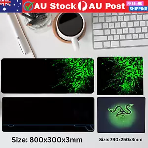Large Gaming Keyboard Mouse Pad Mat Non-Slip For Laptop PC Computer Desk 80x30cm - Picture 1 of 37