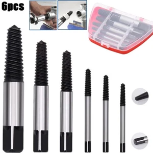 6pcs Damaged Screw Extractor Set Screw Bolt Water Pipe Easy Take Out Remover Kit - Picture 1 of 12