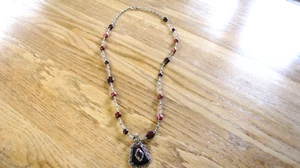 Collana con ciondolo Carolyn Pollack Relios SS 925 diaspro/occhio di tigre/perla lunga 36" - Foto 1 di 10