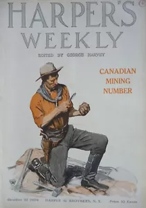 1909 Harper's Weekly Journal Magazine October 23, Ethel Barrymore, Mining - Picture 1 of 11