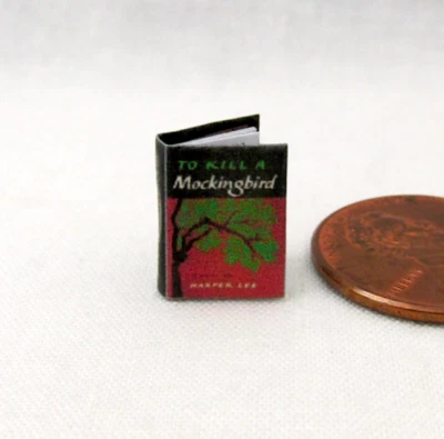 1:24 Scale Book TO KILL A MOCKINGBIRD Miniature Book Dollhouse 1/2" Scale Book - Image 1 of 4