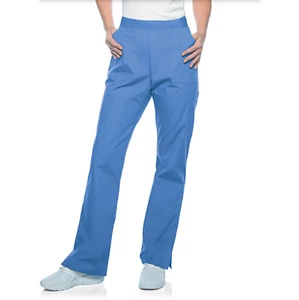 NWOT Landau Made Better Stretch Ceil Blue Medical Scrub Nursing Pants Size L - Picture 1 of 11