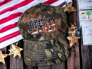 Outdoor Cap Camouflage USA Mütze Cap Baseball Golf verstellbar Mikrofaser Feel - Bild 1 von 10