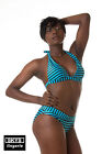 DL100 swimsuit striped blue & black size M