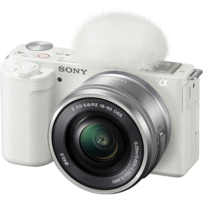 Sony ZV-E10 Vlogging with 16-50mm White - 1 Year Warranty - FREE UK Delivery - Image 1 of 4