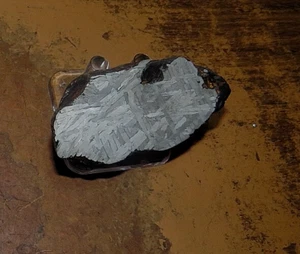 93 gm toluca Meteorite Mexico, Etched Slice iron nickel AAA gd STAND - Picture 1 of 6