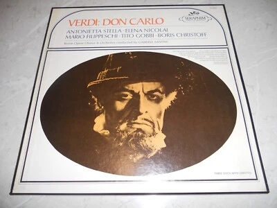 Verdi "Don Carlo" Santini Box Set 3xLP's+inner Class US Seraphim IC6004 EX - Image 1 of 4