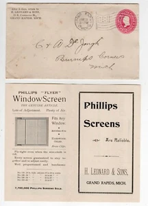 1900 H. LEONARD & SONS GRAND RAPIDS MICHIGAN CUBIERTA Y CONTENIDO DEL ANUNCIO - Imagen 1 de 3