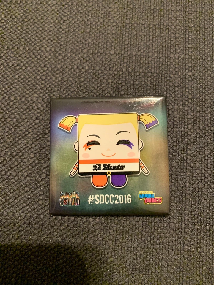 2016 SDCC COMIC CON ¡Pin exclusivo Kawaii Cubes Suicide Squad Harley Quinn!! Foto 1 de 1