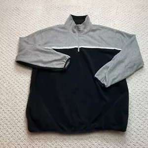 EZ's by Haggar Jacket Mens 2XL XXL Gray 1/4 Zip Pullover Pullover Fleece Soft - Picture 1 of 11