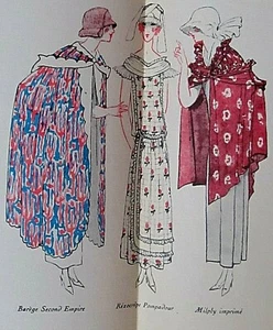 Dresses Lightweight Normandy Shown By Stone Brissaud Gazette of Good Ton Eo 1923 - Picture 1 of 8