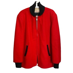 Vintage 50s 60s The Original Clicker By Lakeland Car Coat Red Jacket RARE - Picture 1 of 14