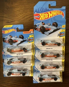 2018 Hot Wheels - Indy 500 Oval Gulf Lt. Blue Legends Of Speed Lot of 7 - Bild 1 von 6