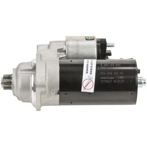 Bosch Starter Motor SR0808N, Fits Porsche Cayman, Carrera, Boxster 911 3.4L-H6 - Picture 1 of 1