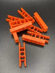 MICRO KNEX Montagne russe 10 connettori asta arancione pezzi di ricambio - Foto 1 di 1