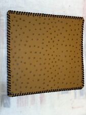Oil Field Ostrich Print Leather Pipe Tally Book Cover 8.75" x 4" ( C )