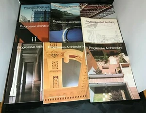 Set of 9 1979 Progressive Architecture Magazine Issues - Foto 1 di 1
