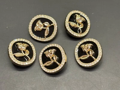 Knöpfe Set 5 Stück Chanel CC Knopf Ø 23 mm Metall Dior Versace Prada D&G Miu Miu - Bild 1 von 4