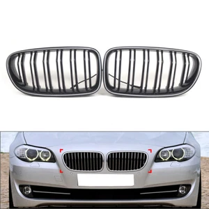 Front Kidney Grille Grill With Light Strip For BMW 5 Series F10 F11 2010-2016 - Picture 1 of 11