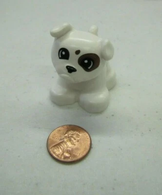 Lego Duplo White Puppy Dog Pug Animal House Pet Farm Village House Part - Image 1 of 3