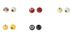 Pair Bicycle Tube Valve Caps Schrader 1 3 8 9 15 BALLS Bikes Cars Pick-up Trucks - Picture 1 of 6