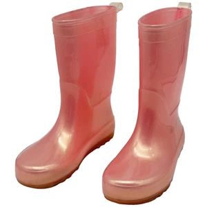 Mädchen rosa Gummi Regen Stiefel Katze & Jack Jugend Größe 11 Schuhe - Bild 1 von 8