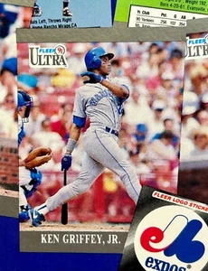 1991 Fleer Ultra - Pacchetto di carte da baseball sigillato possibile Ken Griffy & Bo Jackson - Foto 1 di 6