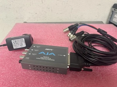 AJA  HD10AVA Analog Video and Audio to SD/HD-SDI USED W/ Power Supply & AV Cable - Image 1 of 3