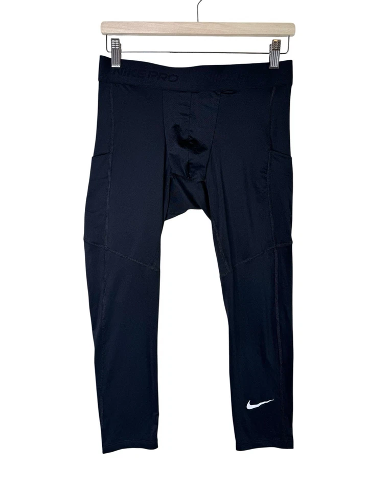 Nike Men's Pro Dri-FIT 3/4-Length Fitness Tights FB7950-010 SIZE M