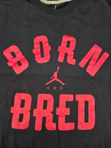 Nike Jordan Born And Bred Jumpman T-Shirt Large Black Basketball - Picture 1 of 9