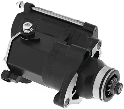 AB 1.4KW Black Starter Motor for Harley Street Glide 07-16 - Image 1 of 4