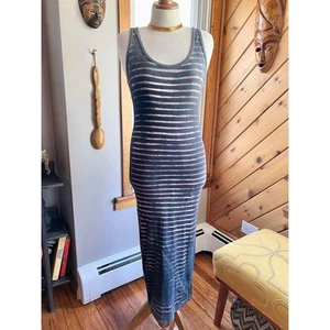 Reverse Tie Dye Striped Designer Bodycon Dress - Picture 1 of 10