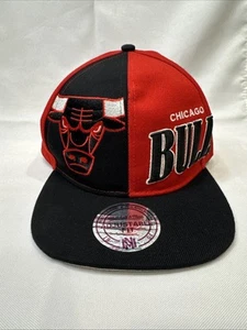 Mitchell & Ness Chicago Bulls Split Crown rot/schwarz verstellbar Snapback Cap Mütze - Bild 1 von 19