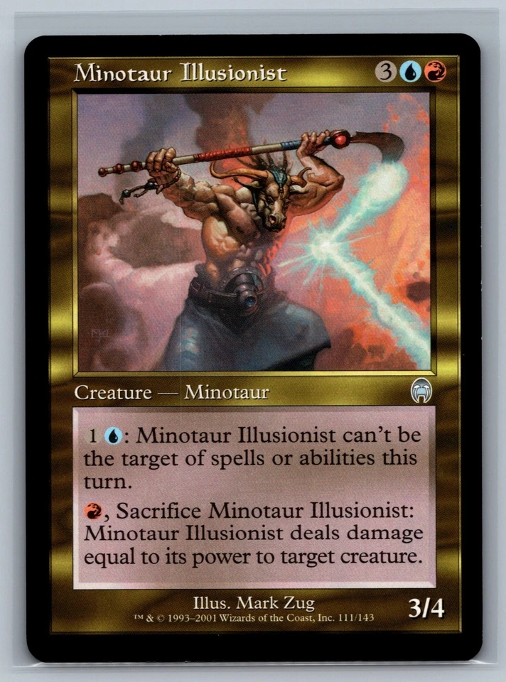 Magic The Gathering Apocalypse Minotaur Illusionist #111/143 MTG TCG CCG - Image 1 of 2