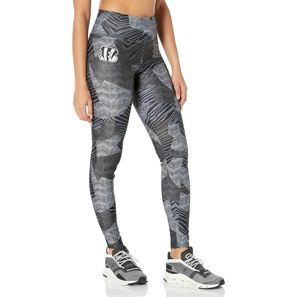 Legging Zubaz NFL Ropa Mujer Grande Cincinnati Bengals Retazos Cebra Nuevo con Etiquetas Foto 1 de 2