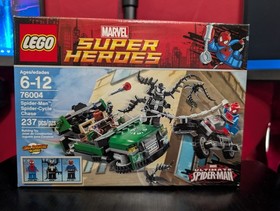 LEGO 76004 Marvel Super Heroes Spiderman Spider Cycle Chase New/Sealed/Retired
