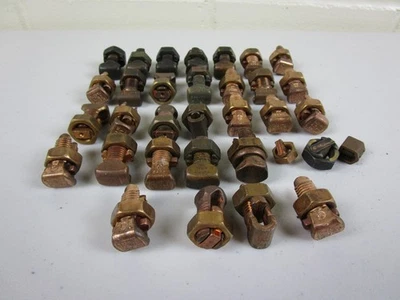 Burndy KS20, 8 to 4 AWG Run, 14 to 4 AWG Tap, Copper Split Bolt Connector, 30 pc - Image 1 of 4