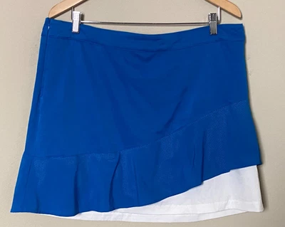 Lady Hagen ~ Para mujeres Azul Blanco Skort Golf Tenis Senderismo Pickleball Talla 14 Foto 1 de 4