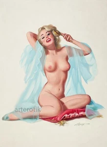 Vintage Erotic art Nude Pin-Up Girl Passion femme of Love Collection 222 - Picture 1 of 2