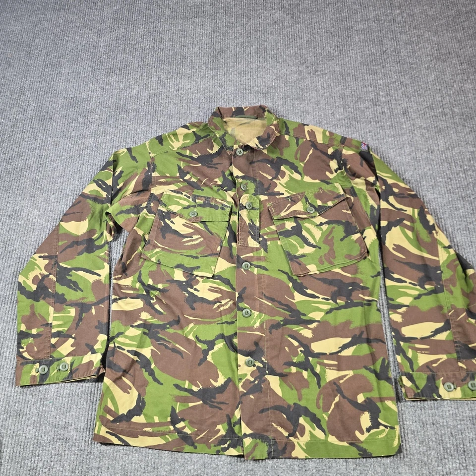 British DPM Camouflage Field Jacket Shirt Mens Large Green Brown Military Camo - Image 1 of 4