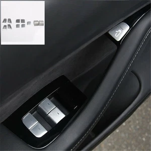 For Tesla Model 3 2017-2020 Car Window Lift Switch Button Door Open Sticker New - Picture 1 of 6