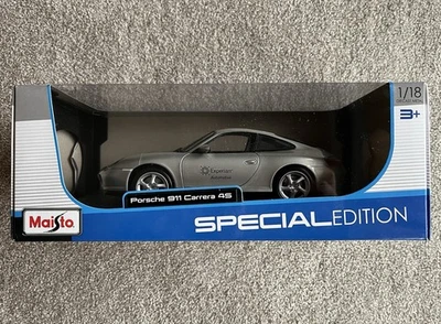 NEW Maisto Special Edition Porsche 911 (996) Carrera 4s Silver 1:18 Diecast Mode - Image 1 of 4