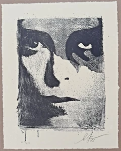 Shepard Fairey Obey Giant A CRACKED ICON Letterpress Limited Edition Signed /250 - Picture 1 of 1