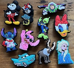 10 Disney Shoe Charms for Crocs Clogs Shoes Mickey Minnie Stitch & More! - Picture 1 of 2